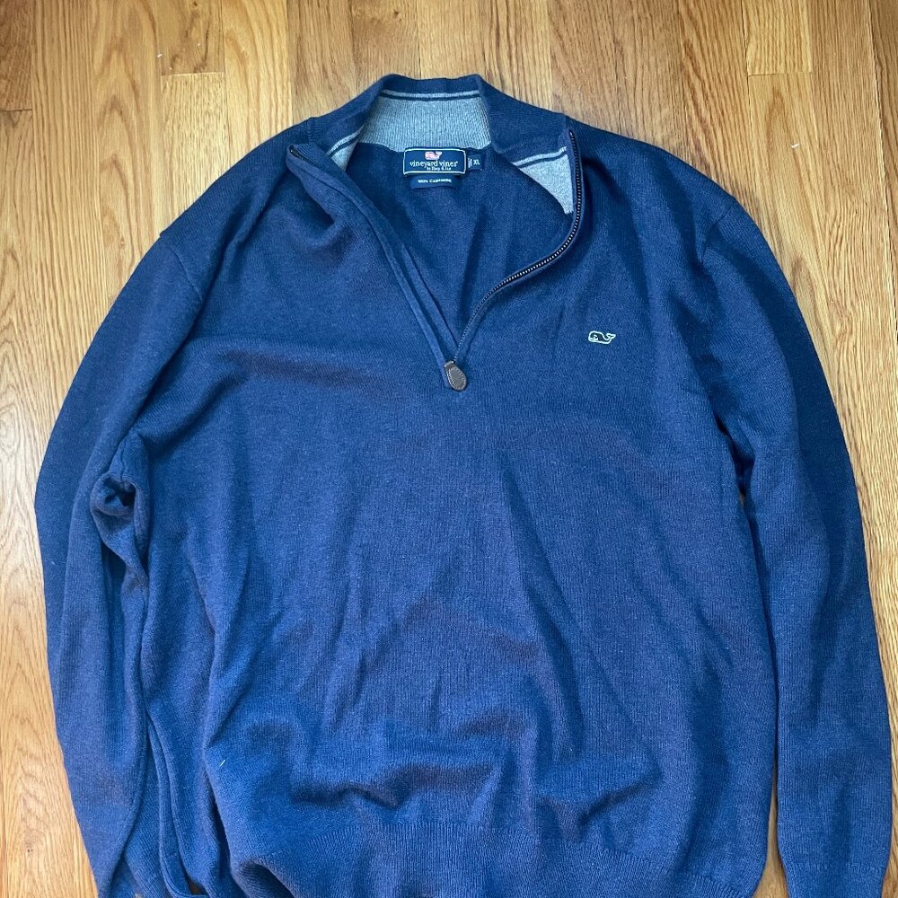 Vineyard Vines Cashmere Blend XL Quarter Zip